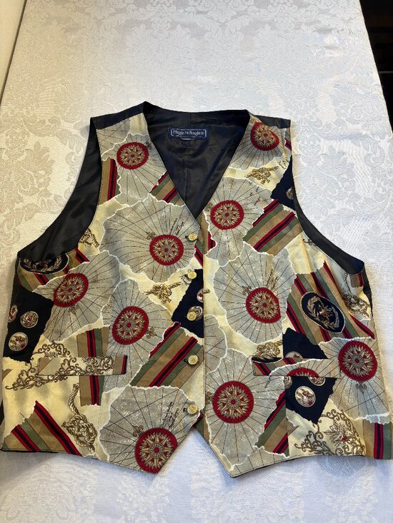 Maggie Mcnaughton Accessories - Vtg Maggie McNaughton Nautical Tapestry Vest size XL women